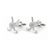 Golf Cufflinks Ball & Clubs Pair