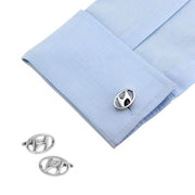 Hyundai Cufflinks Car Logo Silver On Shirt Sleeve