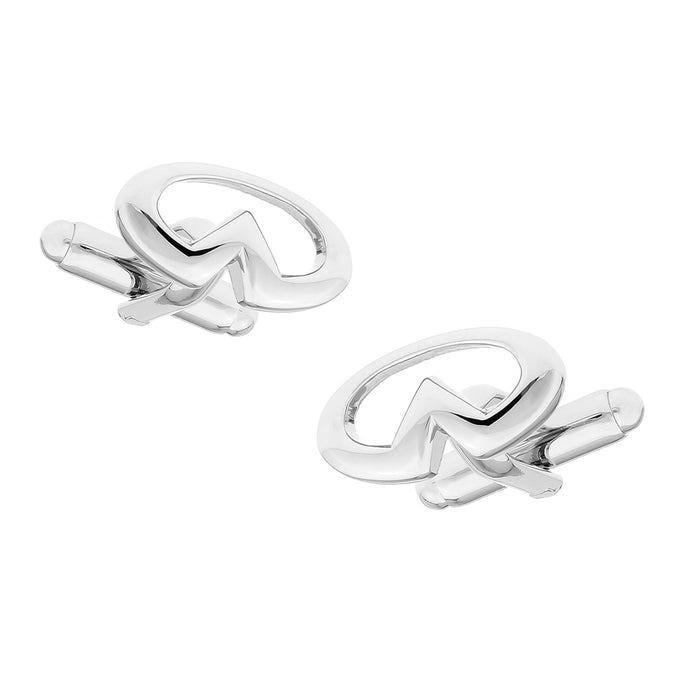 Infinity Cufflinks Car Logo Silver Image Pair