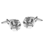 Quadruple Knot Cufflinks Silver Pair
