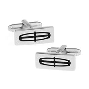Lincoln Cufflinks Car Logo Silver Image Pair