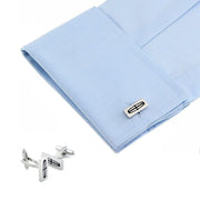 Lincoln Cufflinks Car Logo Silver Image On Shirt Sleeve