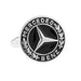 Mercedes-Benz Cufflinks Car Logo Silver Black Front