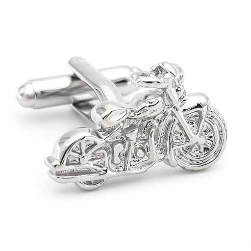 Cruiser Motorcycle Cufflinks in Sterling Silver - Antique Jewelry Mall Cruiser Motorcycle Cufflinks in Sterling Silver - Antique Jewelry Mall