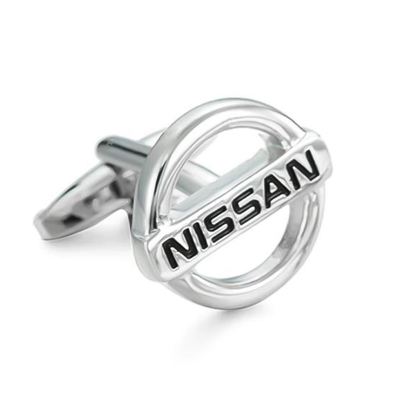 Nissan Cufflinks Silver Front