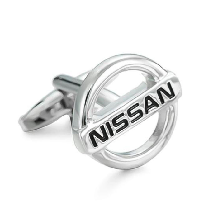 Nissan Cufflinks Silver Front