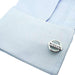 Nissan Cufflinks Silver On Shirt Sleeve