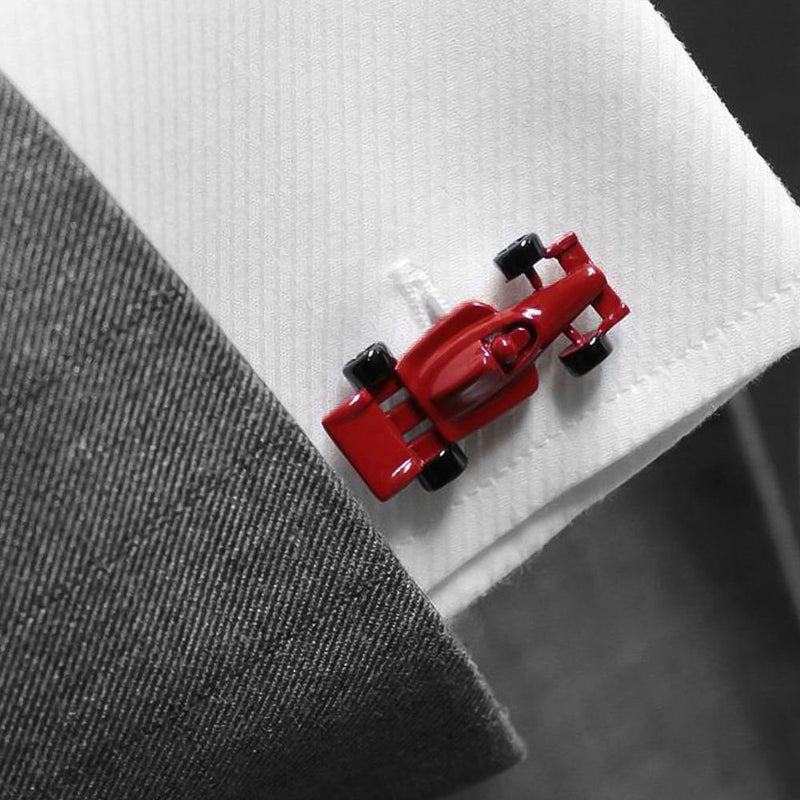 Cufflinks - Car F1 Racing (Red & Black)