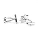 Scales Of Justice Cufflinks Silver & Black Side and Back