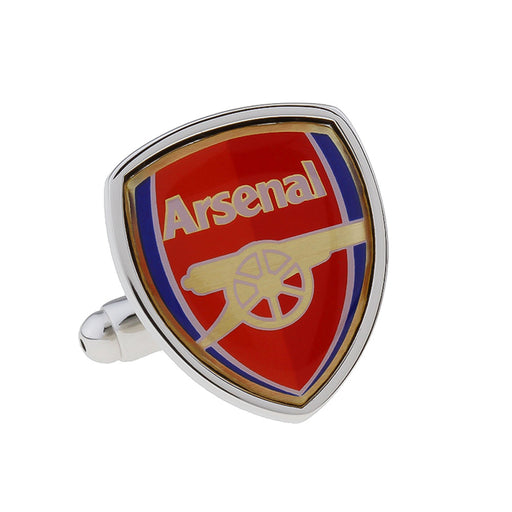 Arsenal Cufflinks Silver Football Club Soccer Front