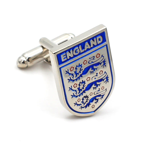 England Football Team Cufflinks Soccer Sport Silver Front