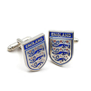 England Football Team Cufflinks Soccer Sport Silver Pair