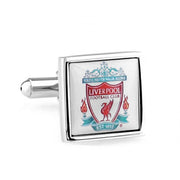 Liverpool Cufflinks Football Club Soccer Silver Front