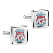 Liverpool Cufflinks Football Club Soccer Silver Pair Front