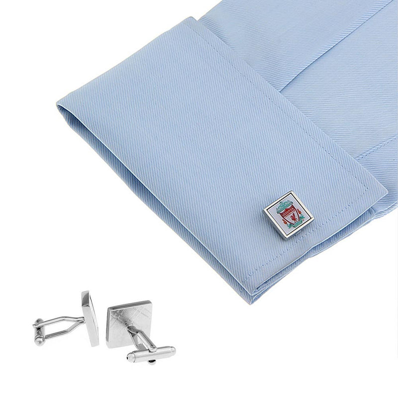 Liverpool Cufflinks Football Club Soccer Silver On Shirt Sleeve