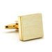 Brushed Gold Square Cufflinks Image Front
