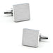 Brushed Silver Square Cufflinks Image Pair