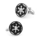 Star Wars Galactic Empire Cufflinks Silver and Black Pair