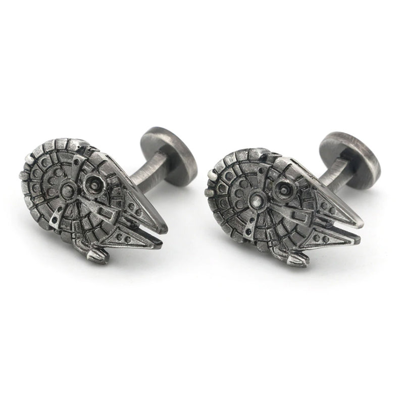 Star Wars Millennium Falcon Cufflinks Top Side Pair