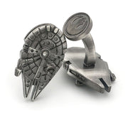 Star Wars Millennium Falcon Cufflinks Upright Underneath