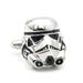 Star Wars Stormtrooper Cufflinks Silver Front Image