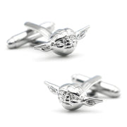 Star Wars Yoda Cufflinks Silver Pair