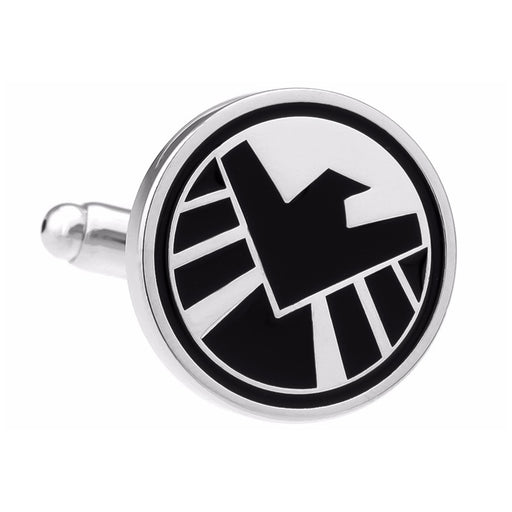 Agents Of Shield Cufflinks Silver Image Front