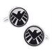Agents Of Shield Cufflinks Silver Image Pair