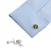 Robin Cufflinks Batmans Sidekick Silver Yellow On Shirt Sleeve Image