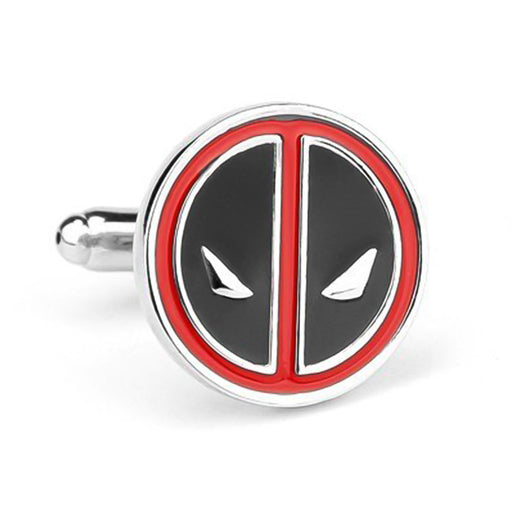 Deadpool Cufflinks Red And Black Front