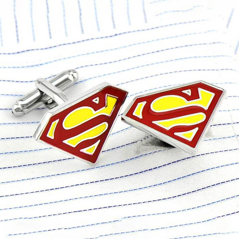 Cufflinks - Superhero Superman (Red & Yellow)