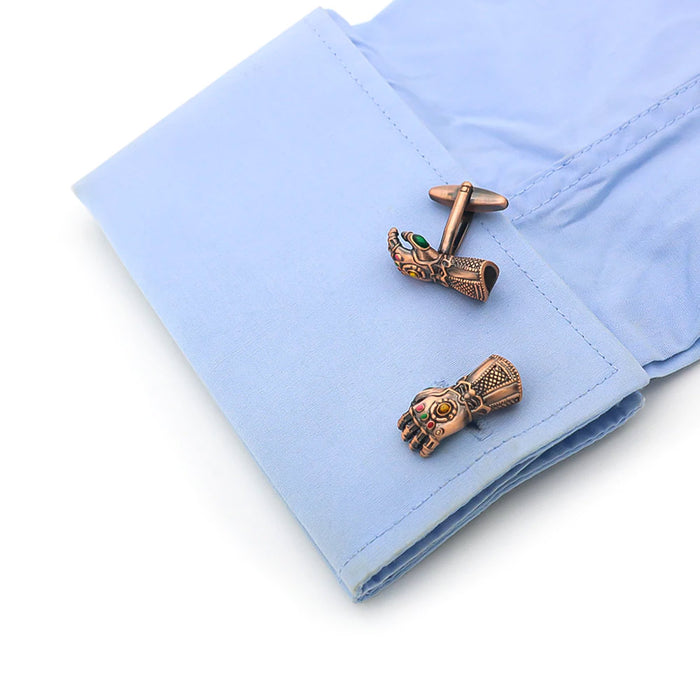 Superhero Thanos Cufflinks Red Copper Guardians Of The Galaxy On Shirt Sleeve