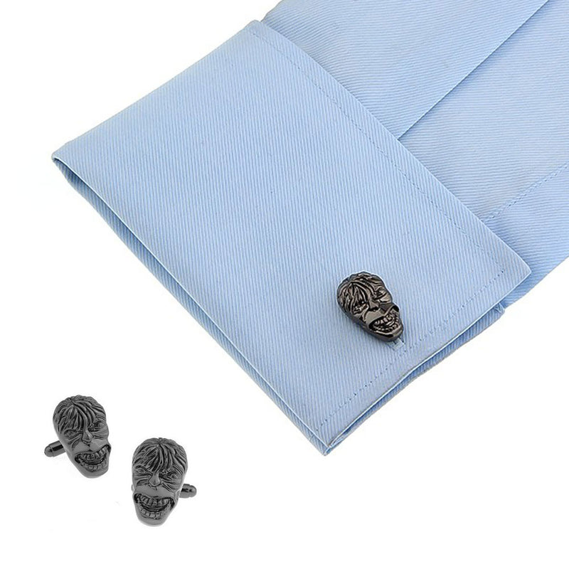 Cufflinks - Superhero Hulk Head (Gunmetal Black)