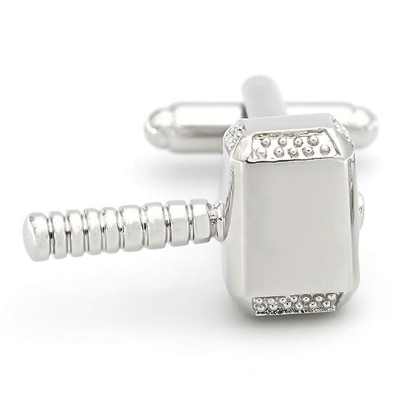 Cufflinks - Superhero Thor Hammer (Silver)