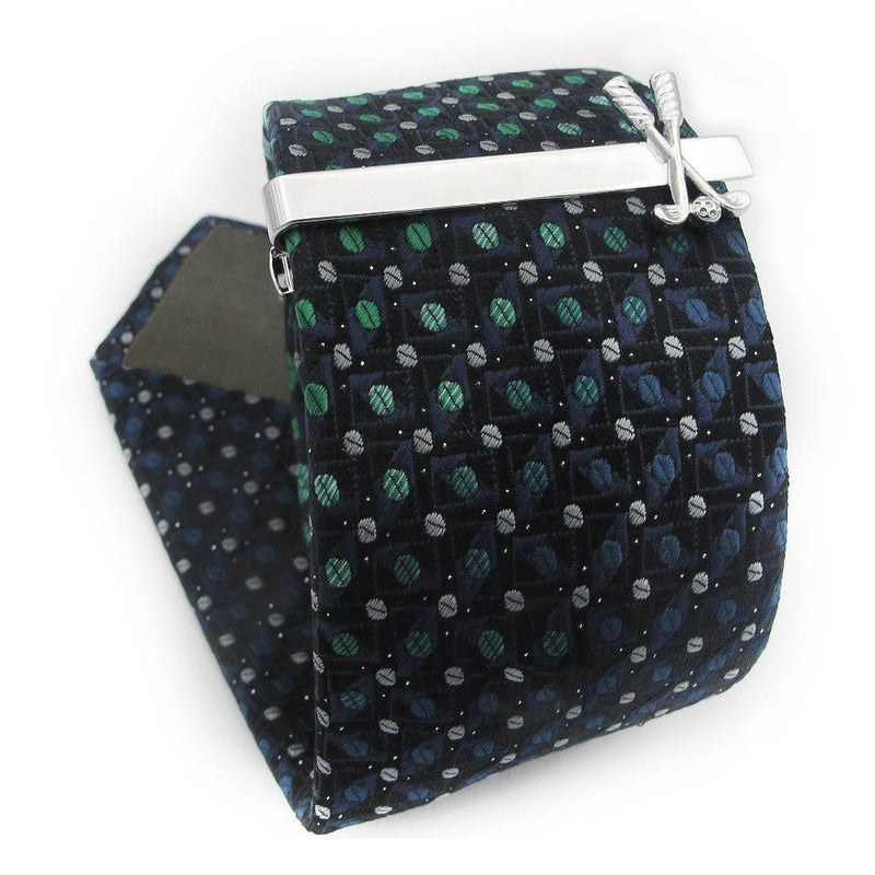 Tie Clip - Sport Golf Clubs (Silver)