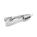 Batman Tie Clip Silver Black Oval Superhero Image Front