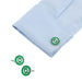 Superhero Green Lantern Cufflinks Image On Shirt Sleeve