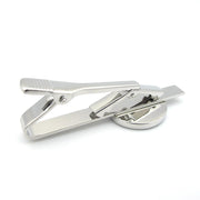 Captain America Tie Clip Silver Red Superhero Image Bottom
