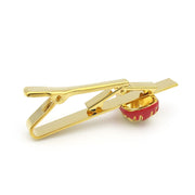 Iron Man Tie Clip Gold Superhero Image Bottom
