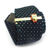 Iron Man Tie Clip Gold Superhero Image On Tie