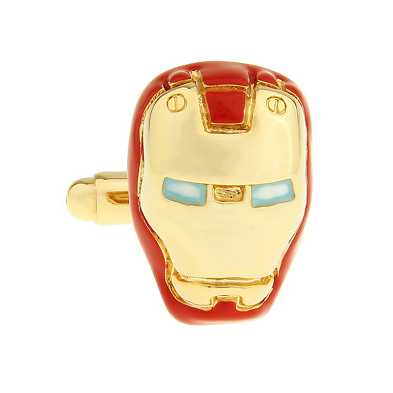 Iron Man Cufflinks Gold Red Image Front