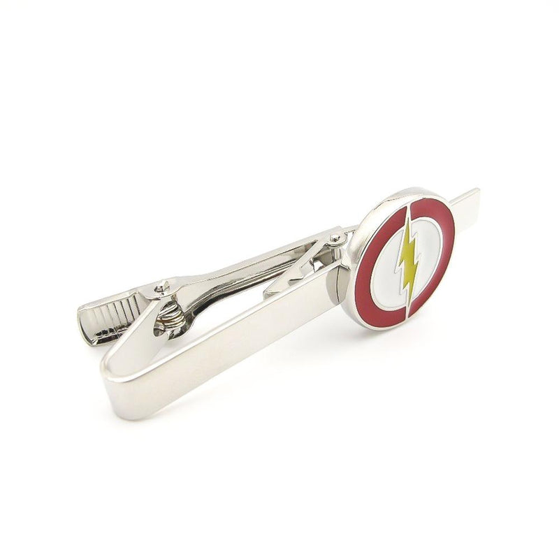 The Flash Tie Clip Superhero Silver Red Image Front