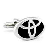 Toyota Cufflinks Silver Car Logo Front