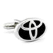 Toyota Cufflinks Silver Car Logo Front