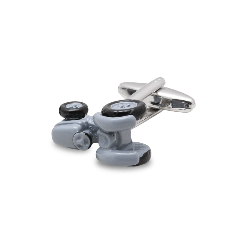 Farm Tractor Cufflinks Grey Side Image