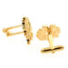 Tree of Life cufflinks Gold Side and Back