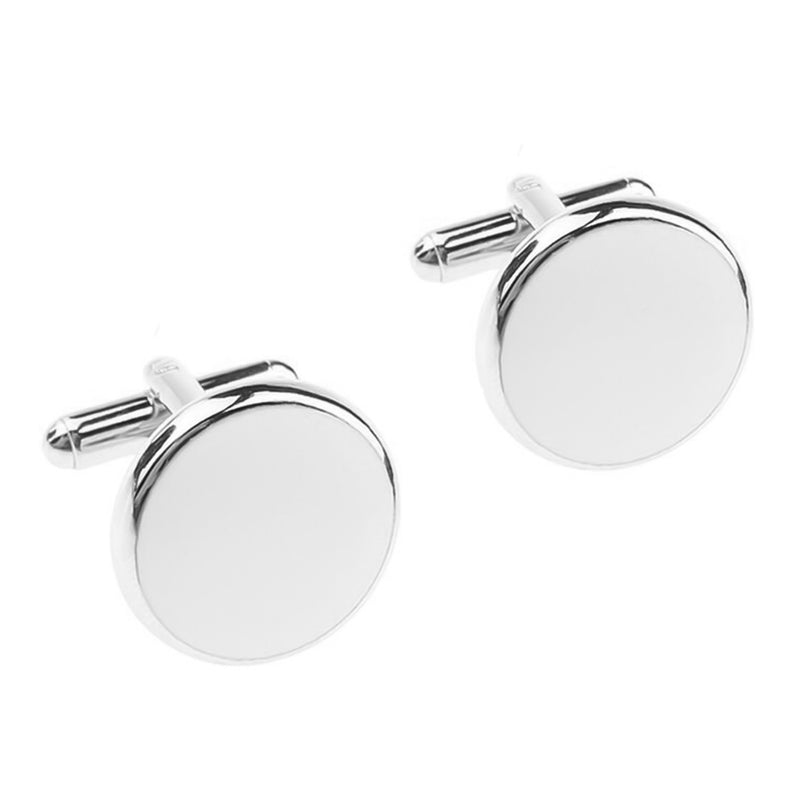 Cufflinks - Tuxedo 8 Piece Stud Set (Silver & White)
