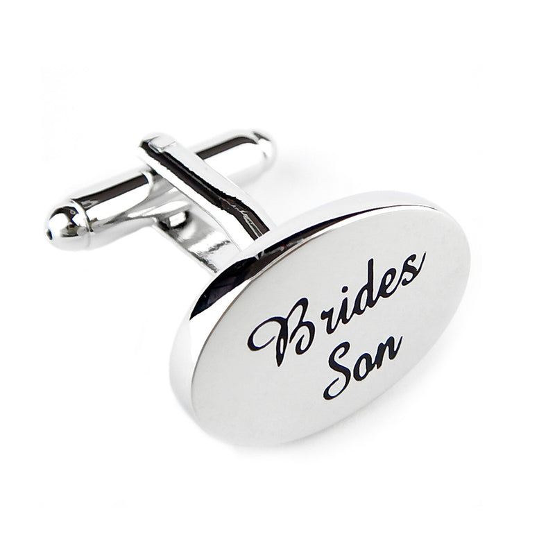 Brides Son Cufflinks Silver Front Image