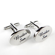 Brides Son Cufflinks Silver Front Pair Image
