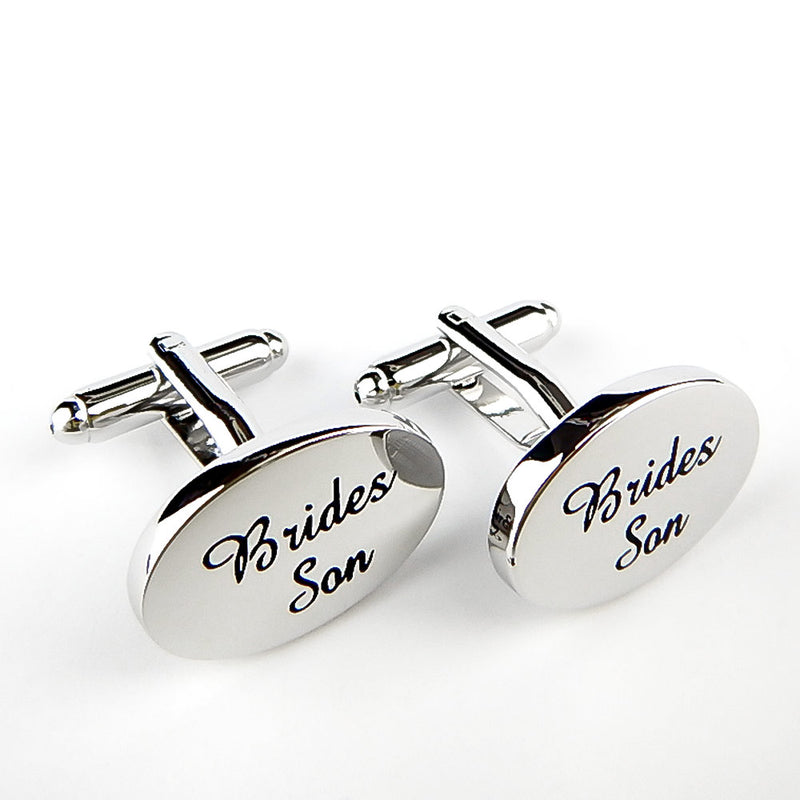 Brides Son Cufflinks Silver Front Pair Image